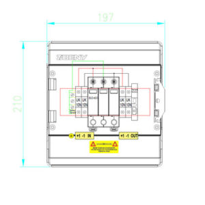 ZJBENY DC Box Typ 20A 1000V OVP BHS 1-1